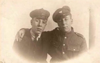 George Chambers (in uniform) with his brother. Photo provided by Ralph Surry